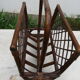 Bamboo and rattan magazine rack 60