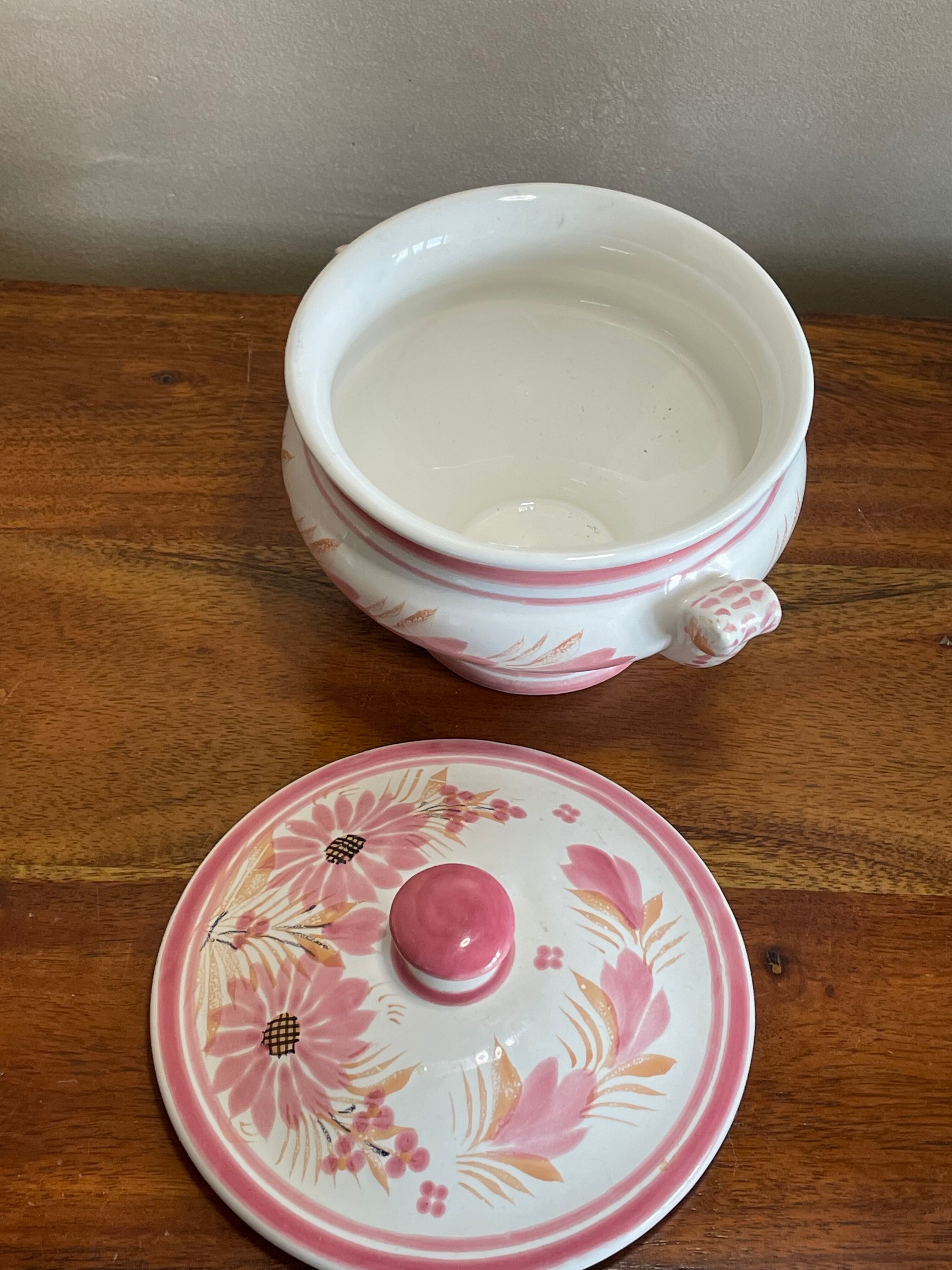 Pot Quimper HB floral decoration