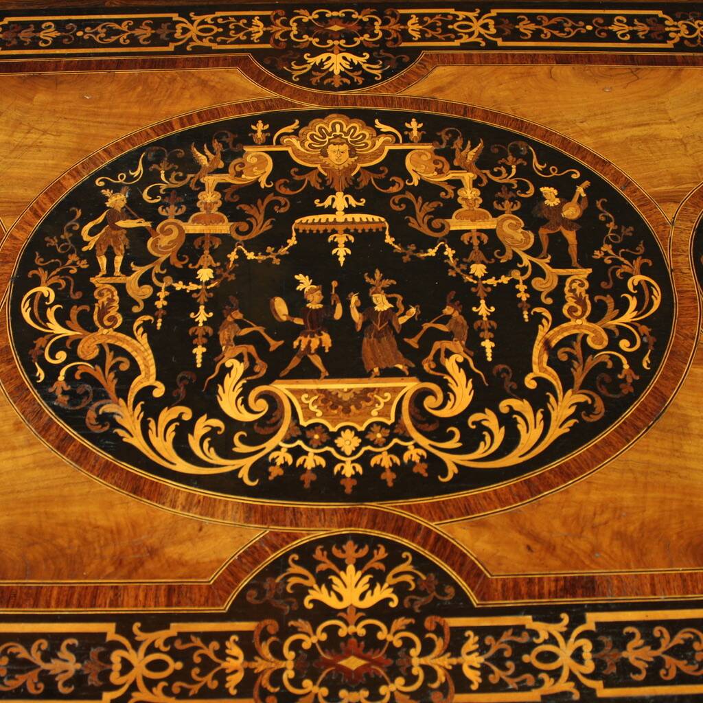 20th century French inlaid writing table