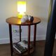 Lampe en verre vintage