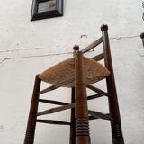 Chair in beech and straw