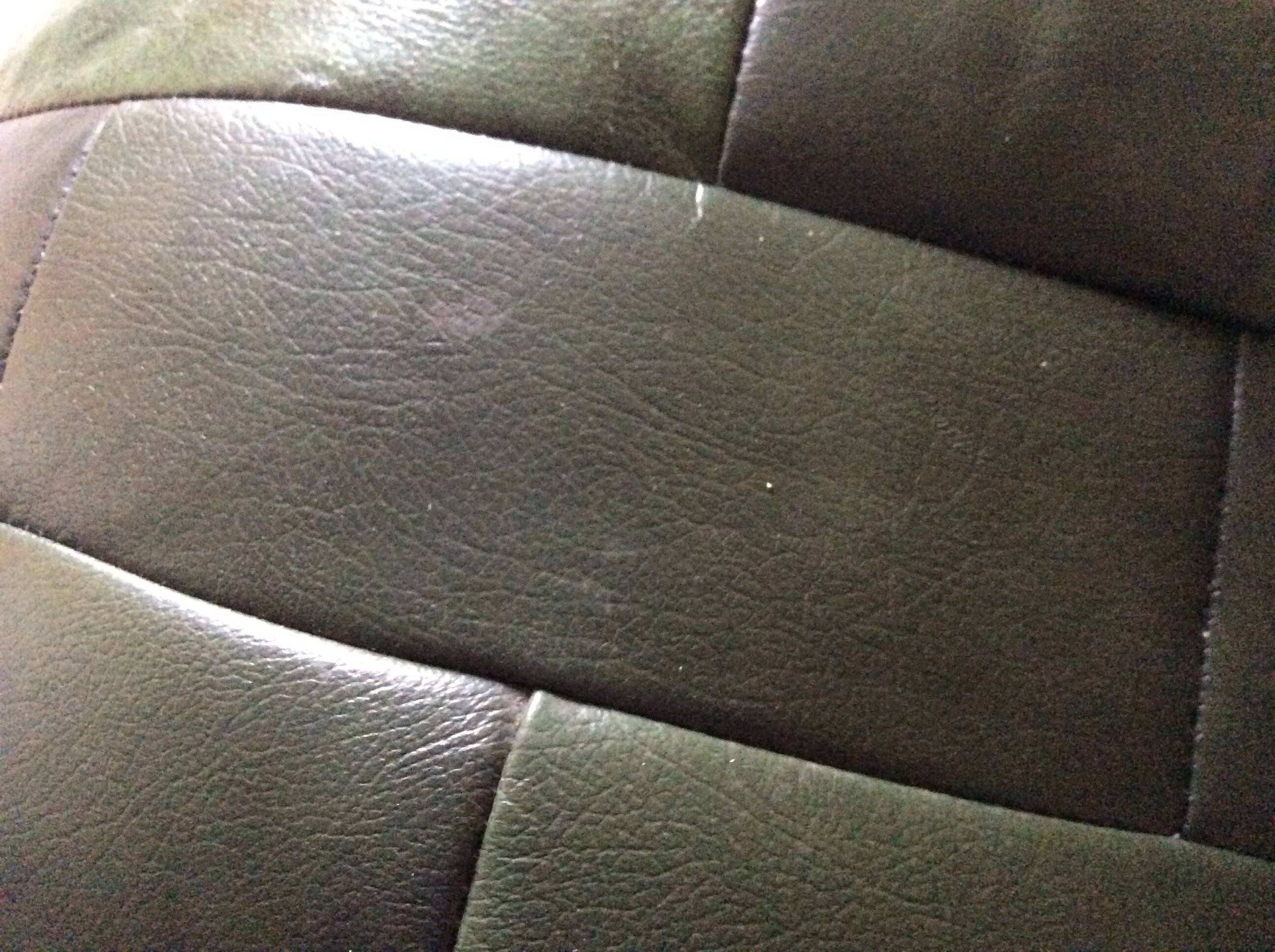 Sede leather patchwork pouf