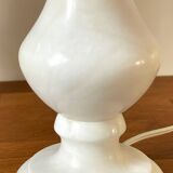 Paire de lampes en albâtre vintage