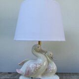 Earthenware duck zoomorphic lamp