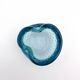 Murano Bullicante Peacock Blue Vide-Poche Vintage 60s 70s Art Glass