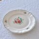 Large old round dish Sarreguemines Amazonas hand painted