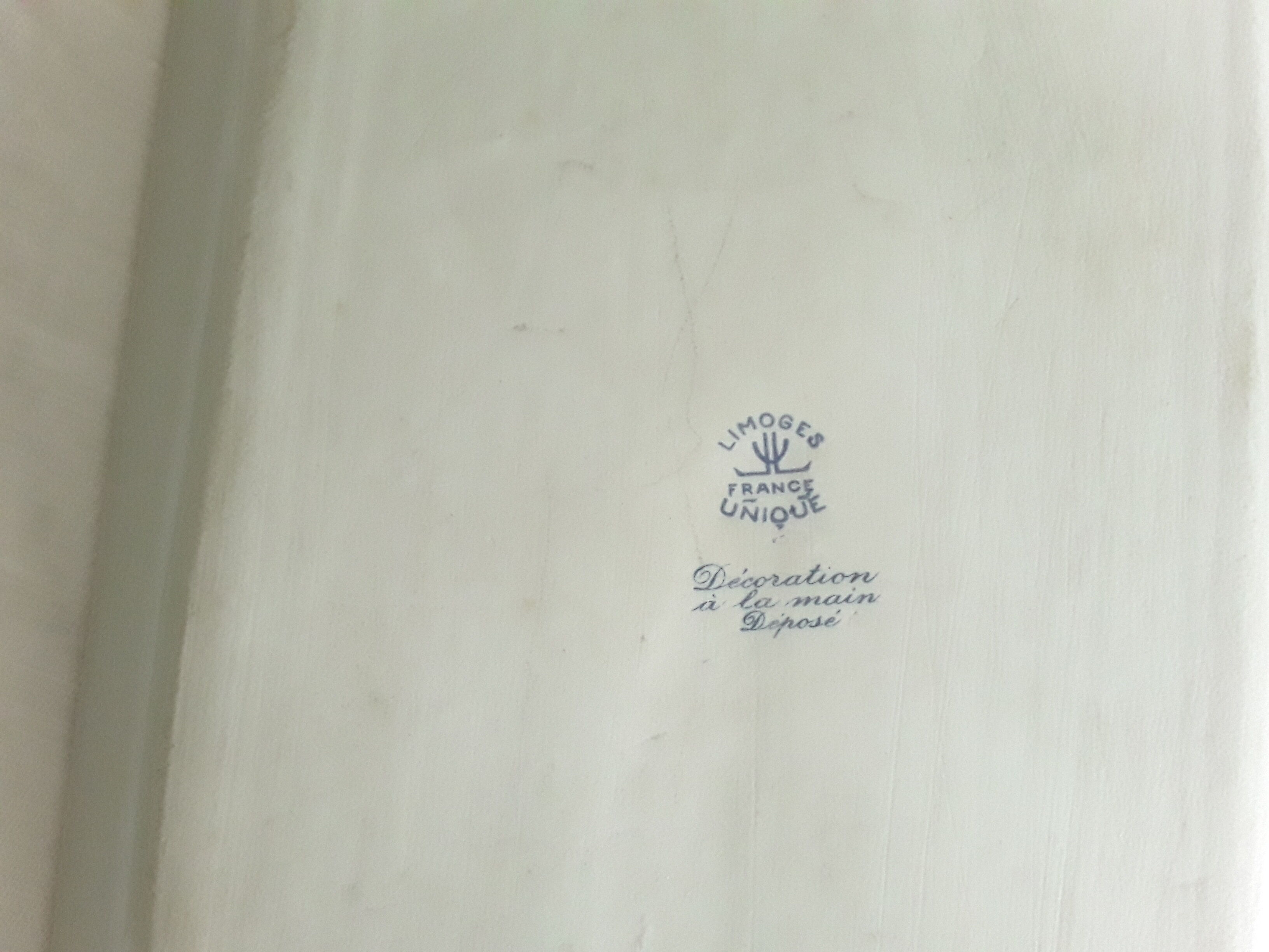 Vintage cake dish in Limoges porcelain