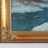 Painting „The Winter Brook”, Scandinavian design, 1970s