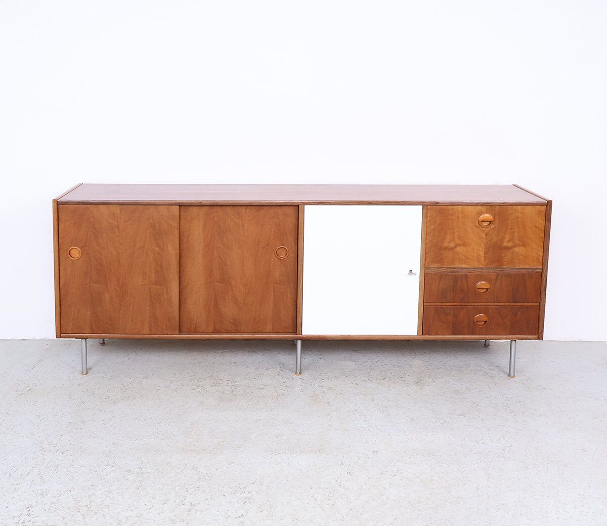 Vintage walnut sideboard by William Watting for Fristho, 1960s