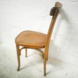 Former curved wooden bistro chair