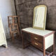 Parisian desk wicker wood bamboo