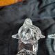 Pairs empty pockets / ashtray elephants crystal valves