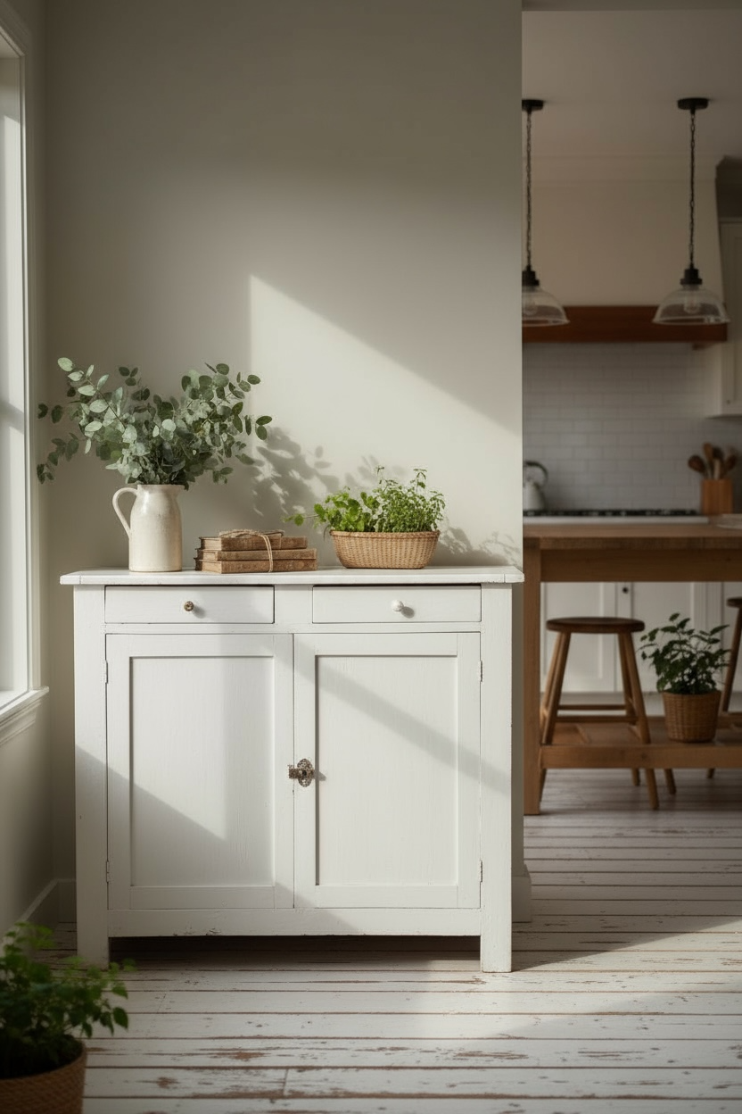 Antique Parisian sideboard, two doors, two drawers