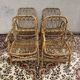 Rattan and Bamboo Folding Armchairs Valencia Spain 60'S