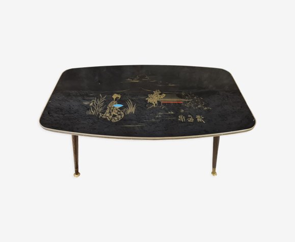 Table basse quadripode 1970 vintage