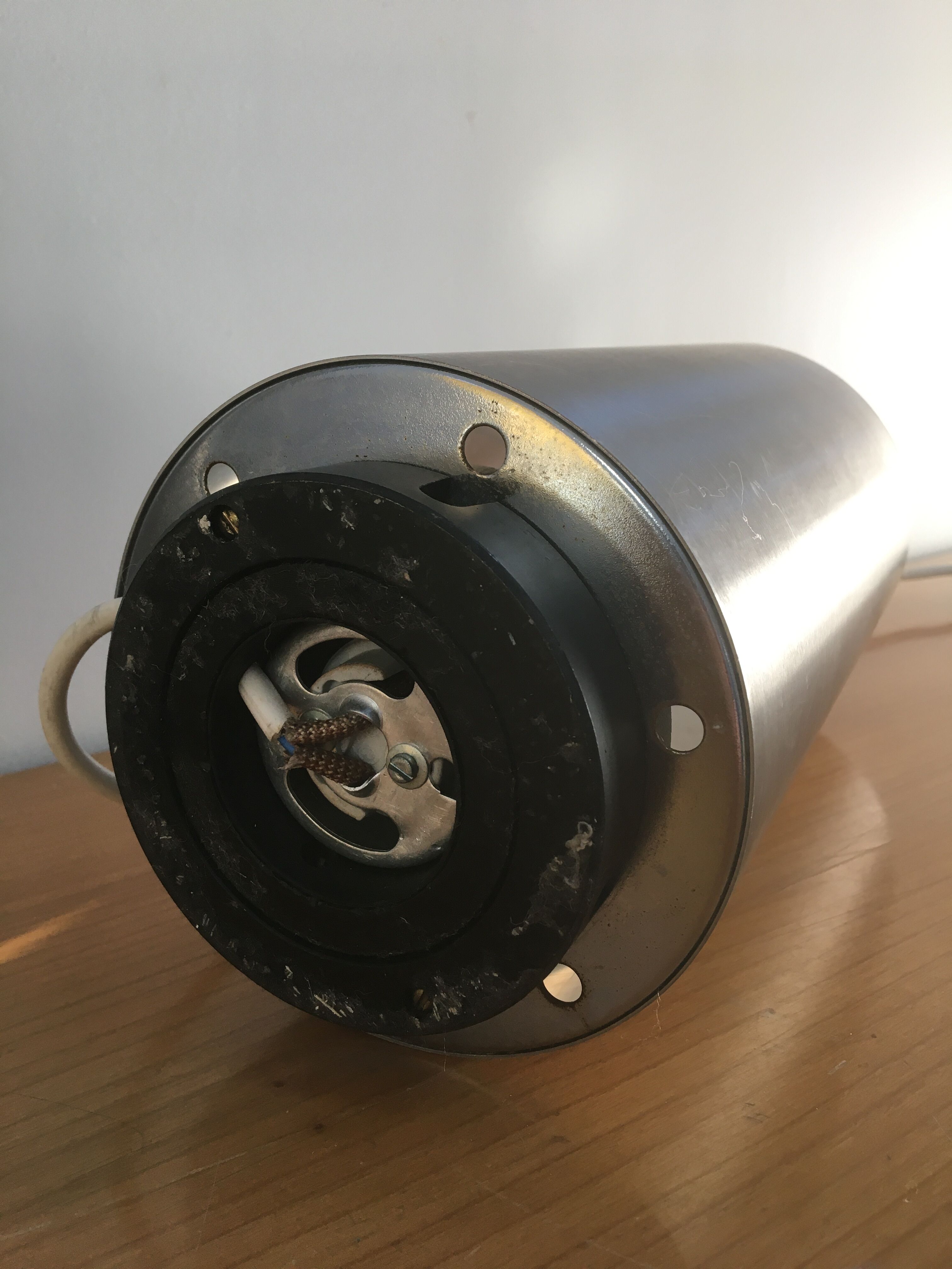 Pair of pipe lamps by René-Jean Caillette published by Parscot in 1965