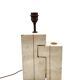 Mid-century modern travertine table lamp, Nucleo Sormani Italy 1960s