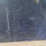 "Face to face with my dog", original oil on canvas