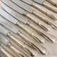 Series of 12 old knives, silver metal