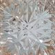 Square vintage ceiling lamp in molded glass