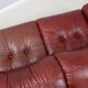 Vintage leather 3 seater sofa Mobil Girgi, 1970s