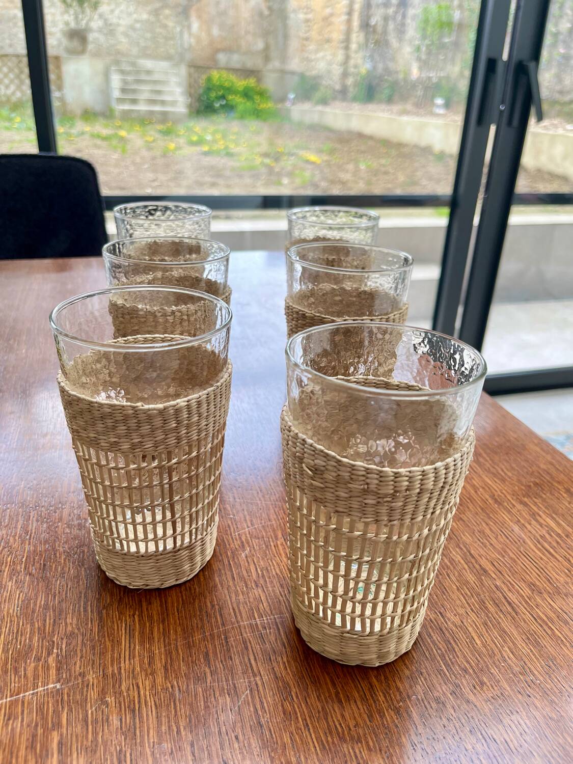 6 glasses for orangeade