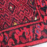 Vintage afghan ersari matte handmade carpet 24cm x 29cm 1970s