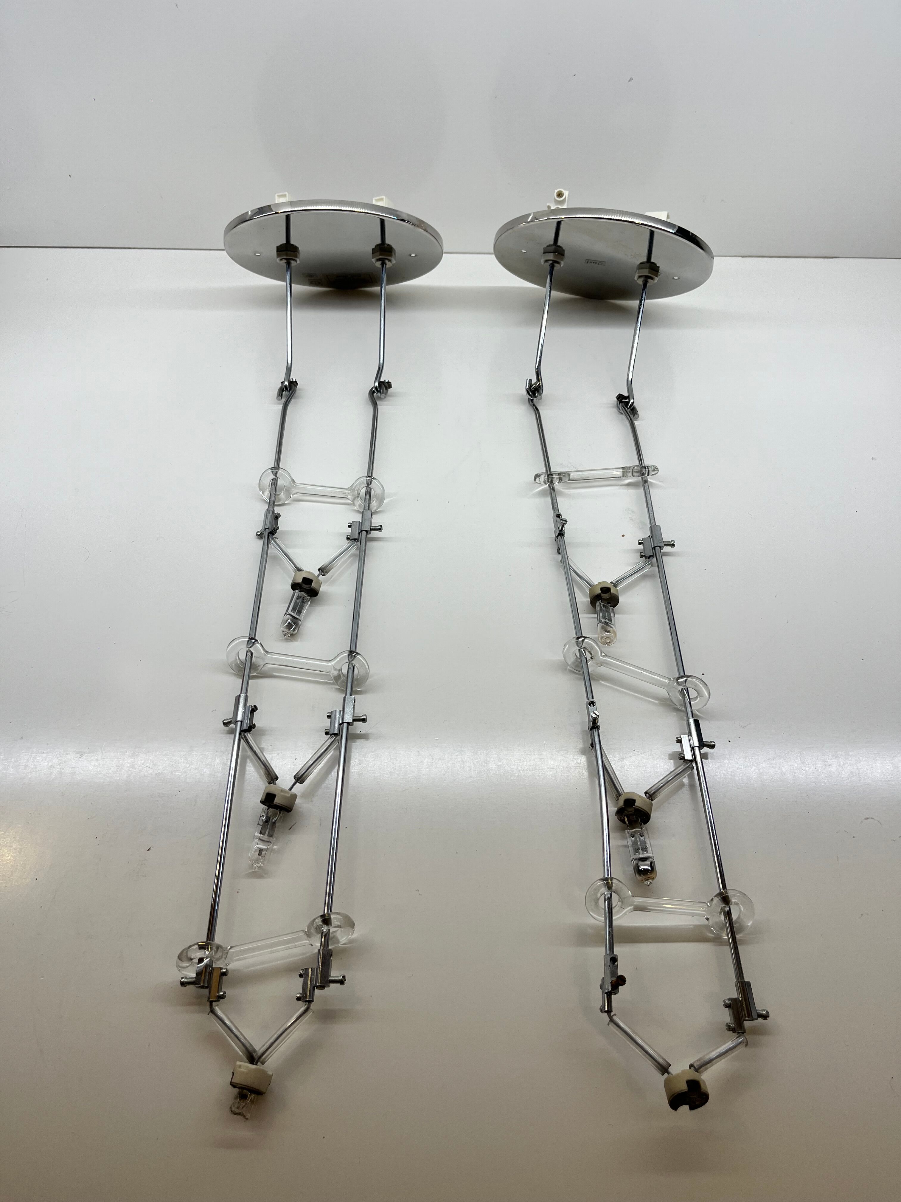 Pair of Scintilla Suspensions by Livio and Pier Giacomo Castiglioni Fontana Ar