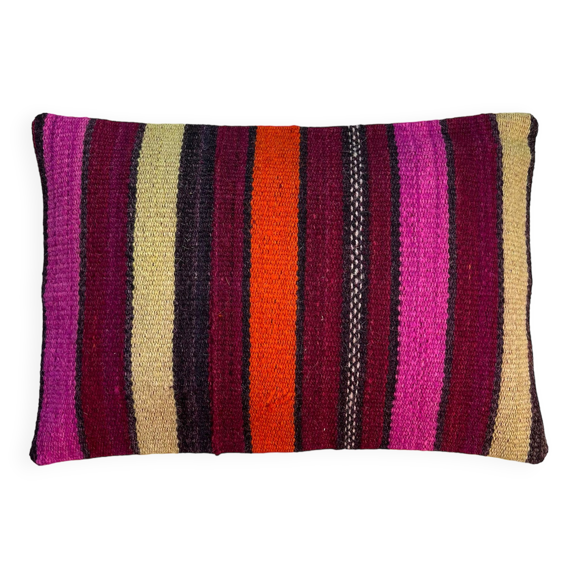 Vintage turkish kilim cushion cover, 30 x 50 cm