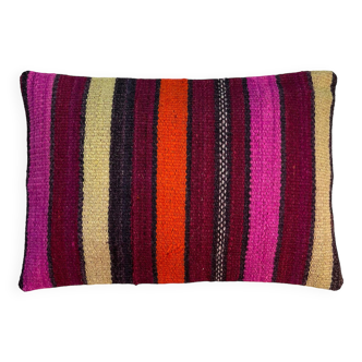 Housse de coussin en kilim turc vintage, 30 x 50 cm