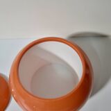 Vintage Ice Bucket - Orange Bakelite - 70s
