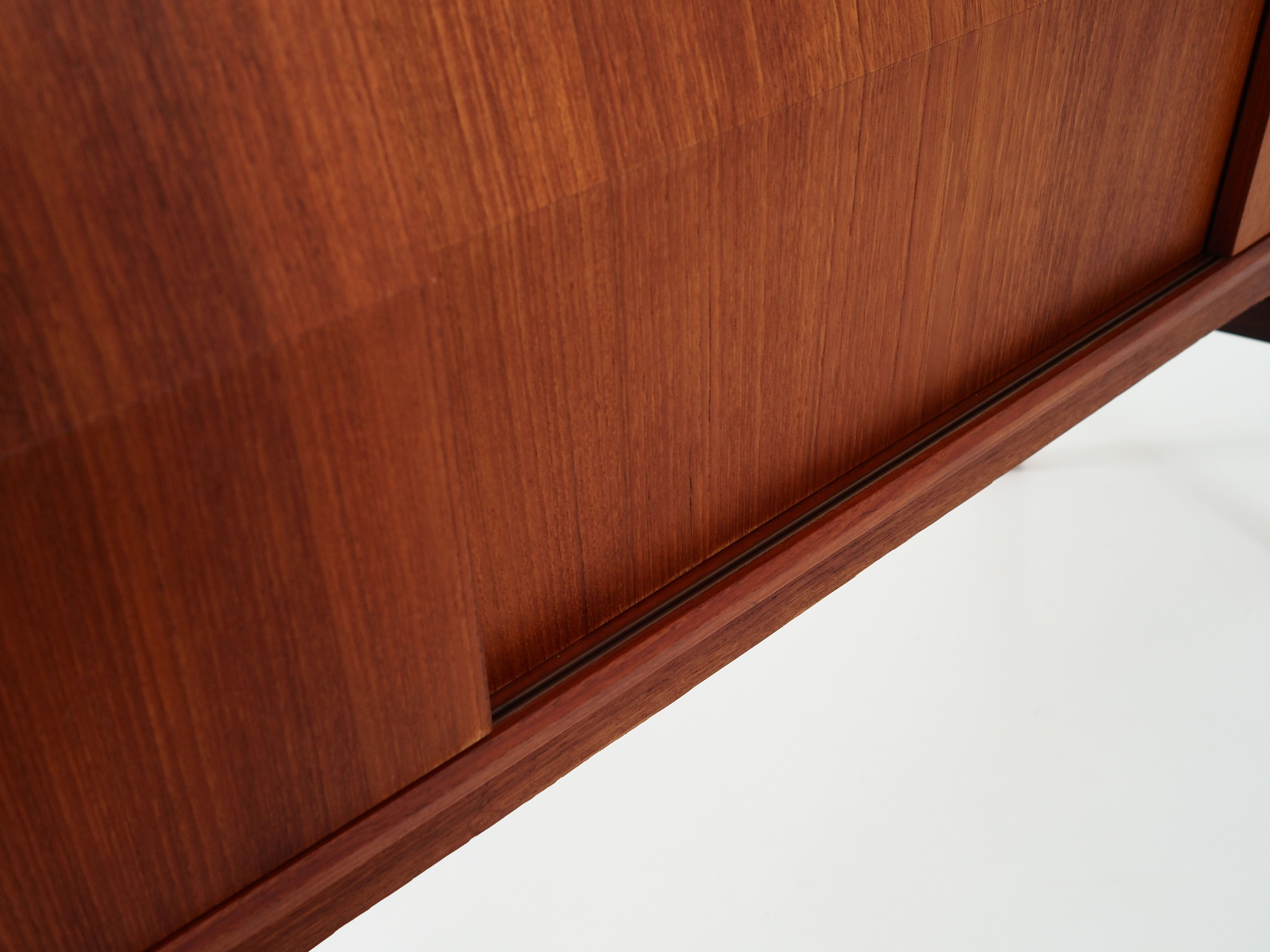 Teak highboard Danish design 1980s