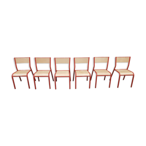 6 chaises enfants d'école