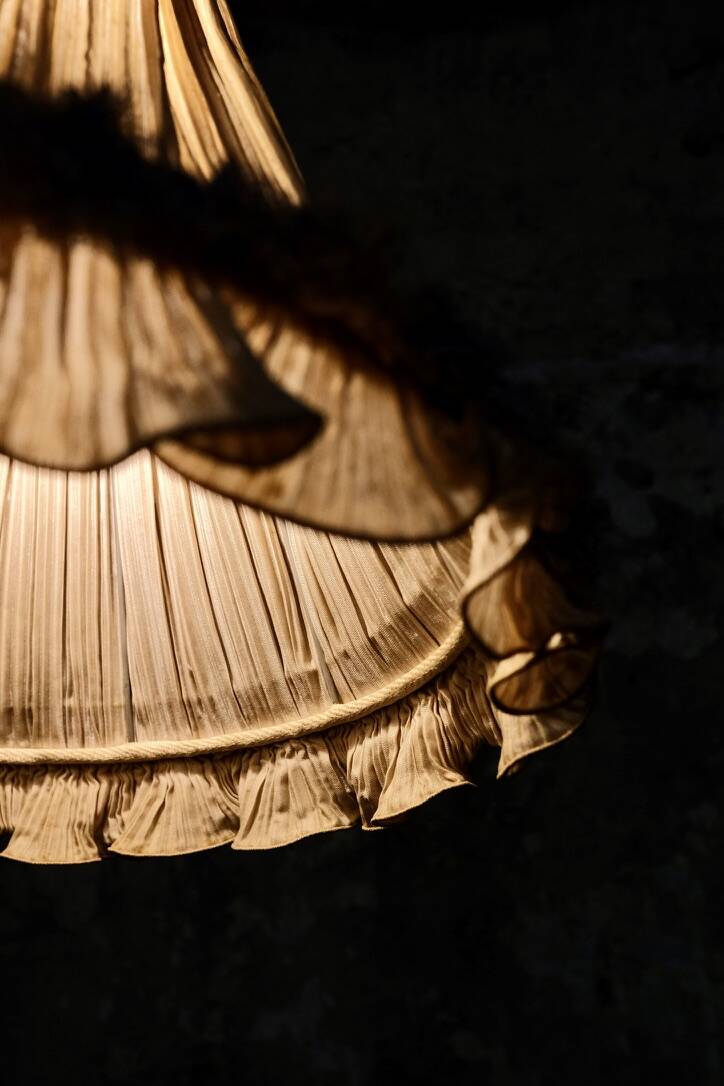 Double Italian draped pendant light, 1960s