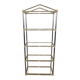 Neoclassical shelf with silver gunmetal patina and gilt metal