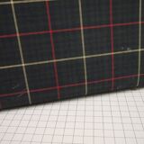 Green scottish fabric case with key