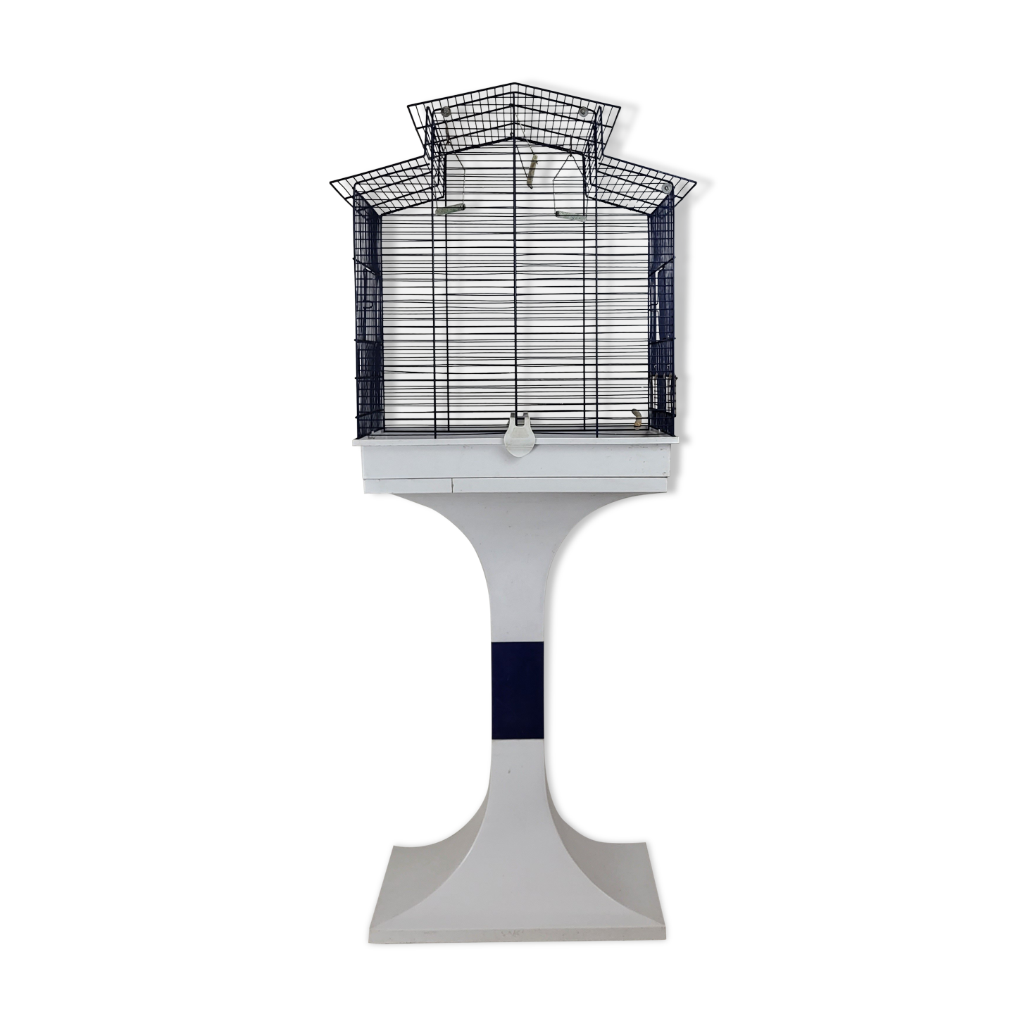 Vintage freestanding birdcage