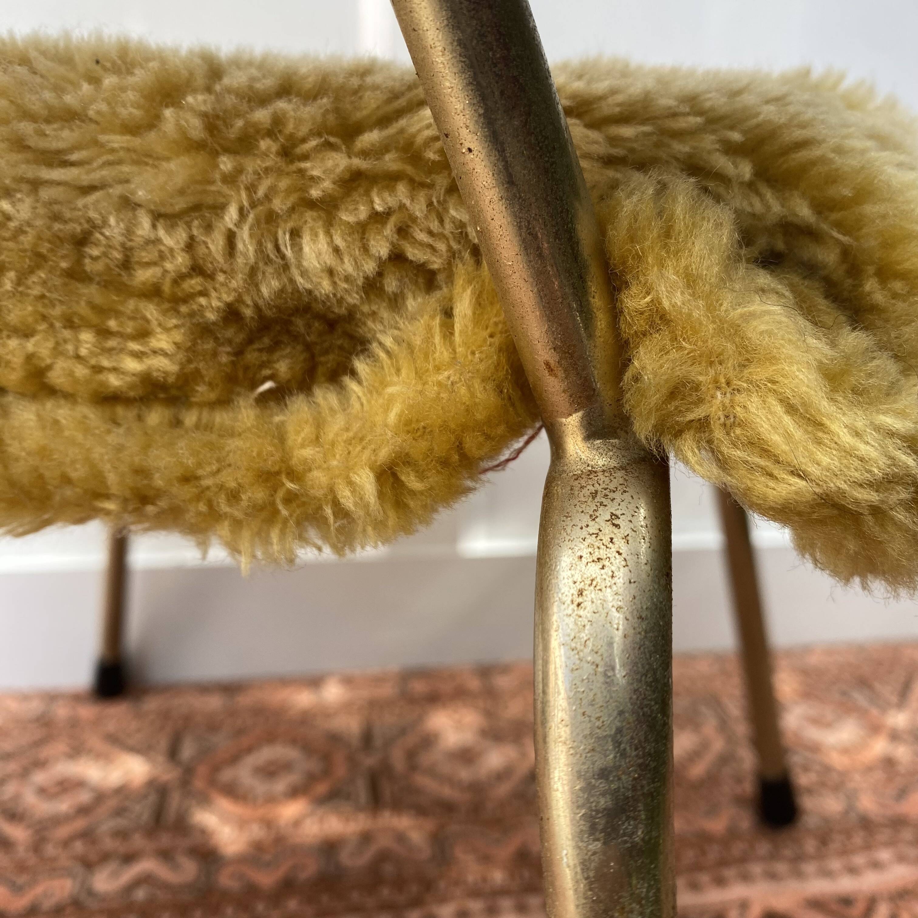 Chaise "moumoute" enfant années 60-70