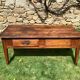 Solid wooden farm table mid-20th century
