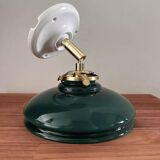 Green opaline wall light