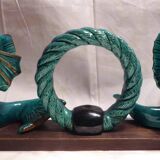 Double ceramic candle holder