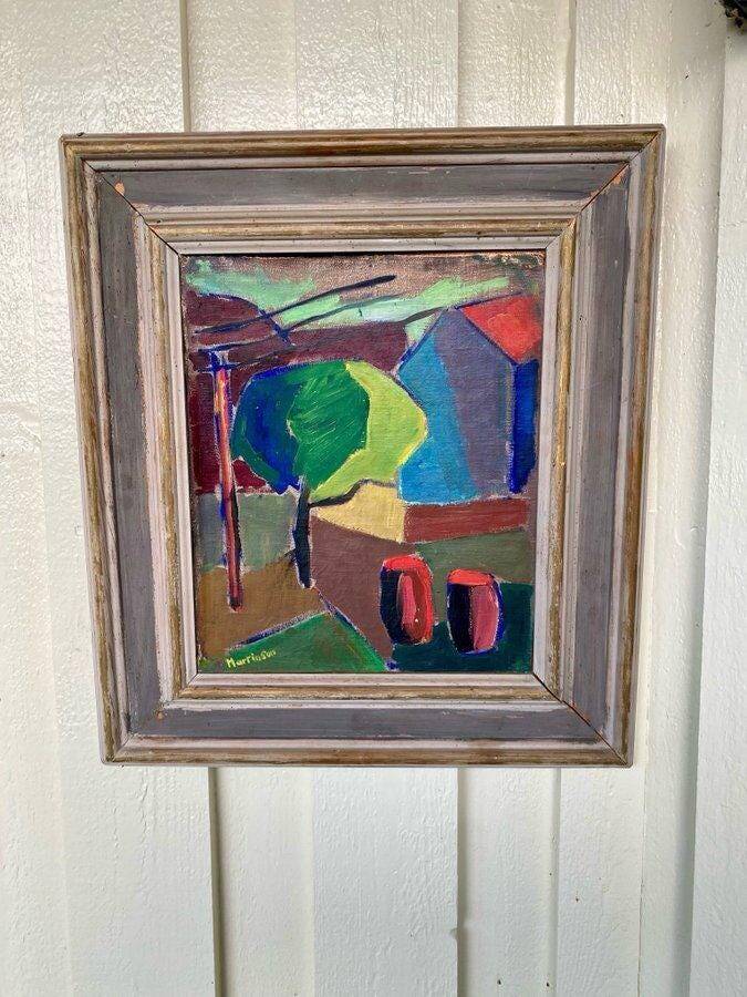 House obscured by a tree by Harry Martinson