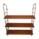 Etagère murale string bois-métal doré Nisse Strinning