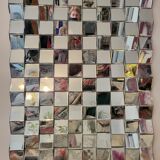 Convex faceted mirror, 140x120 cm