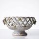 Openwork bowl in painted earthenware, Émile Tessier Le Croisic, 30-50's accident