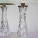 Crystal glass table lamps by Carl Fagerlund for Orrefors, Sweden.
