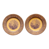 Plates Gustafsberg Porslin AB. Carrara series 1880