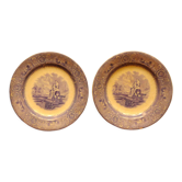 Plates Gustafsberg Porslin AB. Carrara series 1880