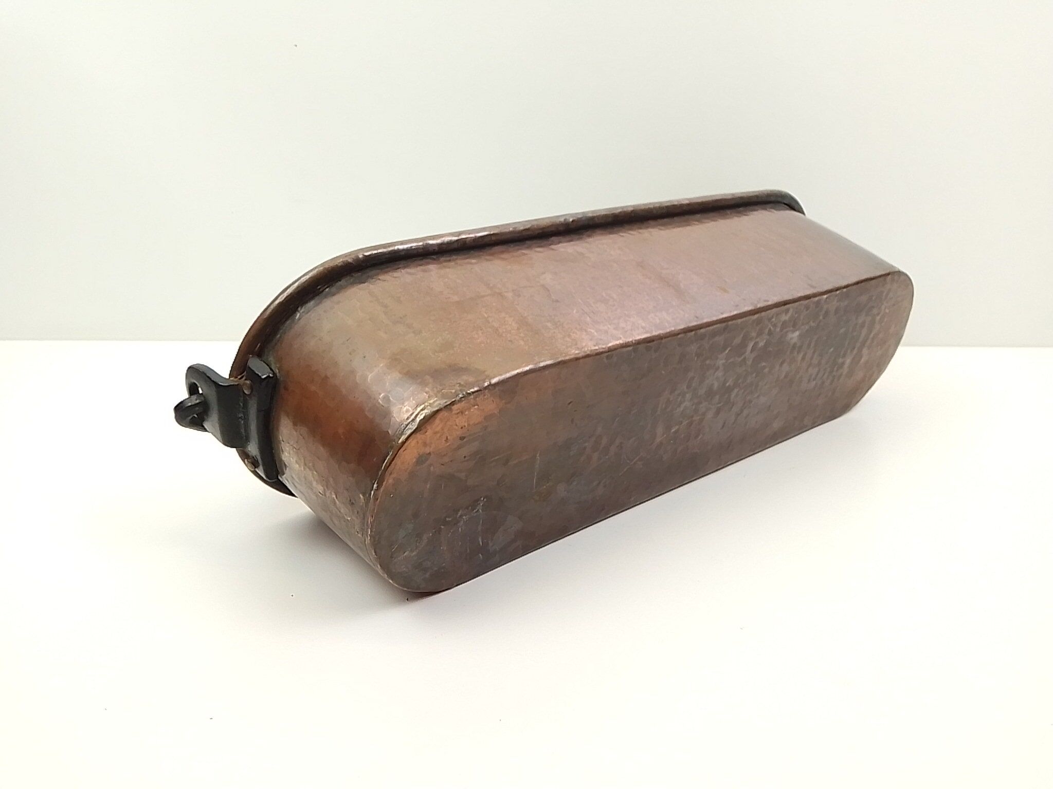 Copper planter and wrought iron handle