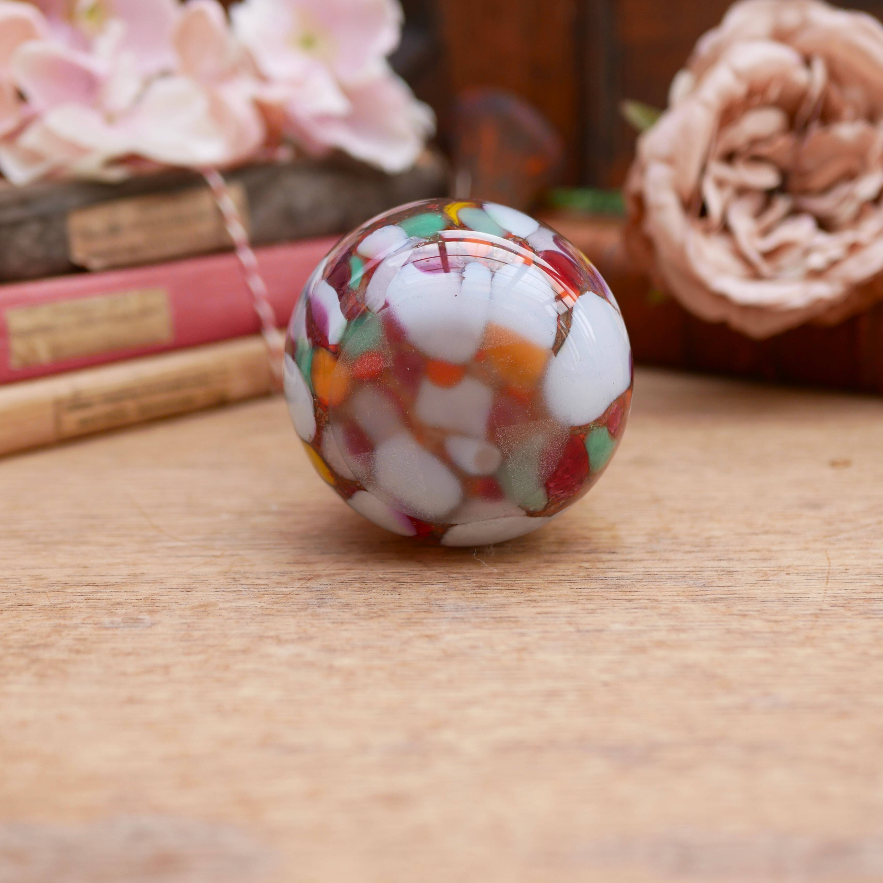 Soliflore vase in glass paste with a lava effect